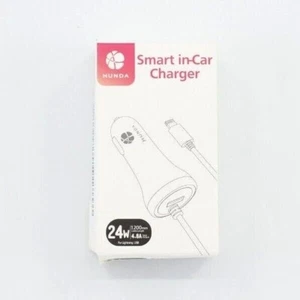 HUNDA Smart Auto Ladegerät 24W 2 Port mit 4FT USB-A - Bild 1 von 3