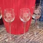 6 Toscany Etched Cordial/Apertif Goblets 