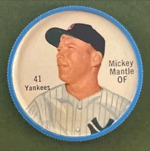 1962 SALADA COIN MICKEY MANTLE #41 NEW YORK YANKEES SET BREAK - Picture 1 of 1
