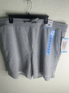 Champion Fleece Athletic Shorts 6.25” Inseam Pull On Drawstring Waist 3X Grey - Picture 1 of 5