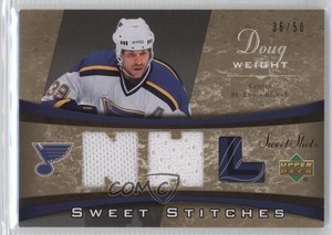 2006-07 Upper Deck Sweet Shot Sweet Stitches Dual /50 Doug Weight #SS-DW