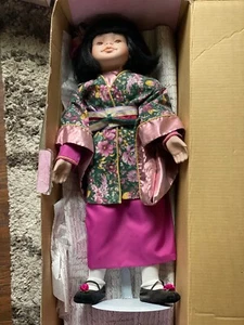 Welden Museum of Fine Collectibles “Kiko” Doll #89818 Porcelain 26” with Stand - Picture 1 of 5