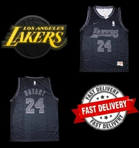 NBA LA LAKERS #24 Koby BRYANT GREY & BLACK Jersey QLD Seller SIZE 5XL - Picture 1 of 5