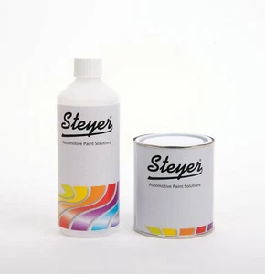 1L Cellulose Jet Black High Gloss Finish Car Paint + 1L Premium Celle Thinners - Picture 1 of 3