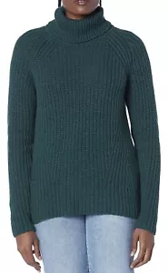 New Goodthreads Women's Cotton Shaker Stitch Turtleneck Sweater Medium NWT - Picture 1 of 4