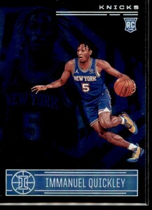 Immanuel Quickley 2020-21 Panini Illusions Blue RC #154 New York Knicks