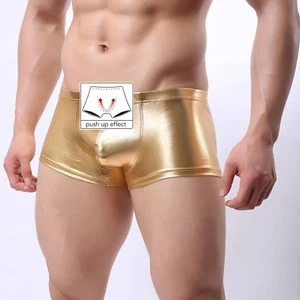 81-011 SONDERPOSTEN Retro Herren Hipster Boxer Shorts Pants Gold in M bis 2XL - Bild 1 von 12