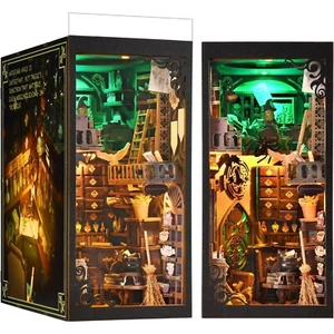 Book Nook Kit for Adults - 3D Wooden Puzzle Dollhouse Miniature House Kit - Picture 1 of 6