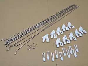Varillas y bocinas de control de nailon para avión de radiocontrol (30 piezas en total) ¡Acero inoxidable! - Imagen 1 de 2