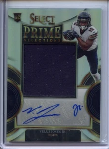 Panini Prime Selections Signatures Silver Prizm #PS-29 Velus Jones Jr. /99  - Picture 1 of 2
