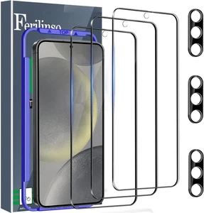 4+4 Samsung Galaxy S24 Plus Displayschutz Glas Anti Fingerabdruck Klar Saver - Bild 1 von 16