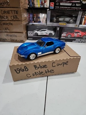 Corvette 1968 escala 1/24 azul - súper buen estado 🇺🇸 enviado  Foto 1 de 4