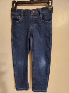 356 Kids Garanimals Medium Wash Blue Jeans Boy Size 4 Elastic Waist - Picture 1 of 3