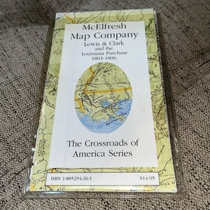 McElfresh Map Co Map Lewis & Clark Louisiana Purchase 1803-1806 - Picture 1 of 2