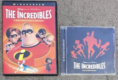 The Incredibles: DVD Movie & CD Soundtrack Collection Disney Pixar - Image 1 of 4
