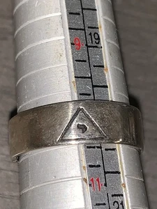 14th DEGREE FREEMASONS MASONIC SCOTTISH RITE INSCRIBED SECRET SILVER RING SZ 10 - Picture 1 of 21