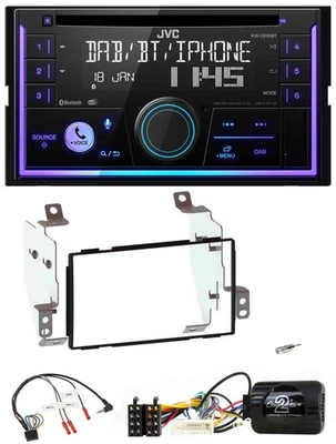JVC Lenkrad USB 2DIN DAB Bluetooth CD Autoradio für Nissan Note E11 2009-2013 - Bild 1 von 4