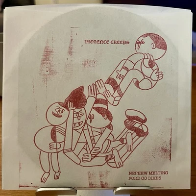 Violence Creeps - Nephew Melting 7” Vinyl US 2018 Total Punk Records - Image 1 of 3