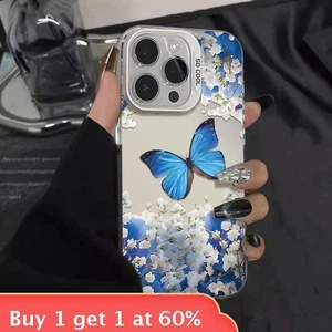 For iPhone 17 Air 17 Pro Max 16 15 14 13 12 11 XR XS Phone Cover Butterfly Case - Picture 1 of 7