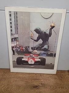 1982 1st Detroit Grand Prix Formula 1 Racing Detroit Free Press J.Collier11x14 - Picture 1 of 4