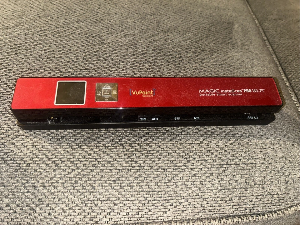 VuPoint Magic InstaScan Pro Wi-Fi Portable Smart Scanner PDSWF-ST48R-VP in RED - Image 1 of 1