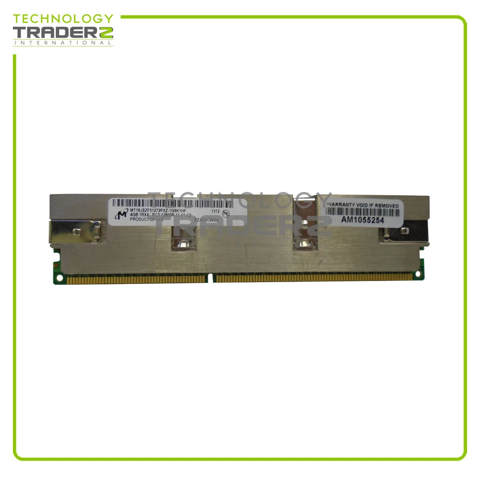 LOT OF 13 MT18JSZF51272PXZ-1G6 Micron 4GB PC3-12800 DDR3-1600MHz ECC 1Rx4 Memory - Image 1 of 1
