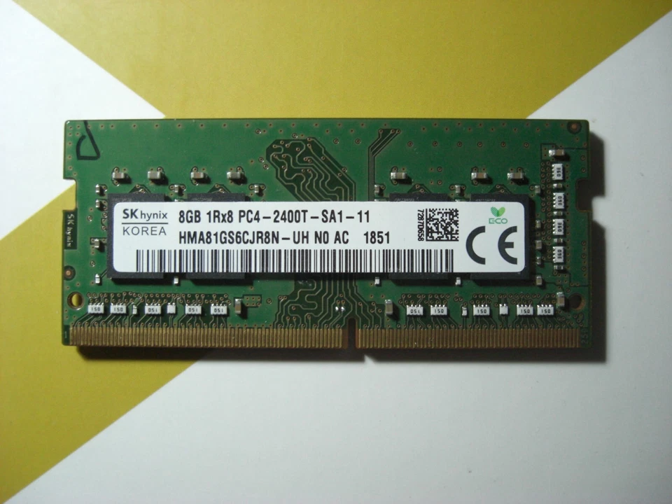 MODULO RAM MEMORIA HYNIX DDR4 8GB 1Rx8  PC4  2400T-SA1-11     1851 - Immagine 1 di 1