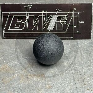 BWR 10x1.5 Weighted Spherical Shift Knob for Honda Acura Wrinkle Black 486 Grams