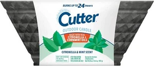 Cutter Outdoor Scented Candle Citronella and Mint Scent Brings Space, 20 Ounces - Picture 1 of 10