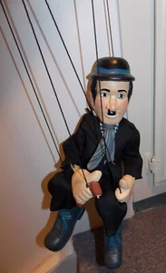 Vintage Charlie Chaplin Wooden Marionette 15 inches Tall - Picture 1 of 4