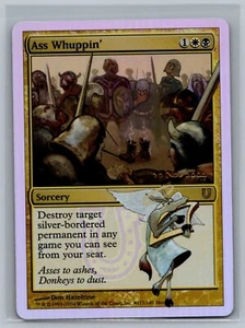 Magic The Gathering Unhinged Ass Whuppin' #117/140 Prerelease Foil MTG TCG CCG - Picture 1 of 2