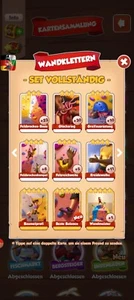 1 Karte freie Auswahl neues Coinmaster Set "Wandklettern" - Zdjęcie 1 z 1