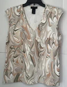 THE LIMITED Mujer Cuello en V Sin Mangas Blusa Elástica Multicolor Talla Grande - Imagen 1 de 4