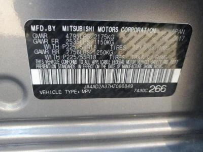 2017 Mitsubishi Outlander Speedometer Gauge OEM Grey 57000 Miles K50228 - Изображение 1 из 4