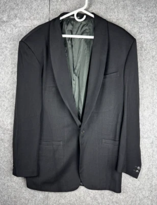 Gianni Versace Blazer Jacket Men's 42 Black 1-Button Wool Blend Italy *** - Image 1 of 4