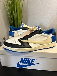 Größe 13 - Jordan 1 Retro x Fragment Design x Travis Scott niedrig blau (DM7866-140) - Bild 1 von 11