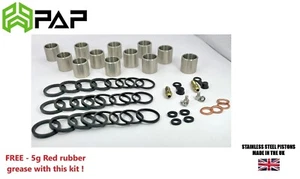 FRONT Brake Piston & Seal rebuild stainless kit Kawasaki ZX7R Ninja P6 2001 - Picture 1 of 7