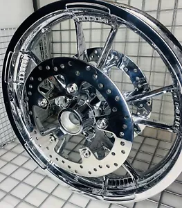 HARLEY 2020 -22 ENFORCER II TOURING STREET GLIDE CHROME WHEEL FRONT EXCHANGE - Picture 1 of 13
