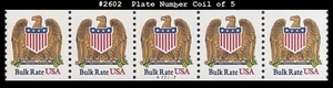USA5 #2602 MNH PNC5 Pl # A77777 Eagle & Shield - Picture 1 of 1