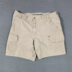 Duluth Trading Co Herren 42 Flex Firehose Relaxed Fit Canvas Cargo Shorts Beige - Bild 1 von 11