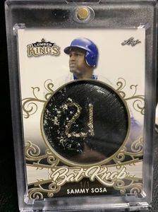 2020 Leaf Lumber Kings Bat Knob Card Sammy Sosa 1/1 Cubs - Picture 1 of 3
