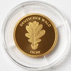 20 Euro 1/8 Unze Feingold 999 Gold 3,89 g Deutscher Wald Eiche 2010 D