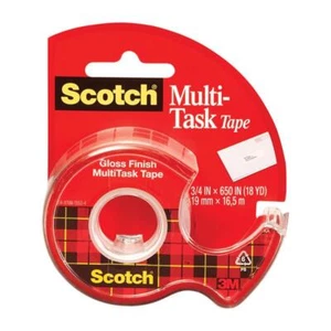 SCOTCH 25 Multitasking Klebeband, 650 Zoll L, 3/4 Zoll W, Kunststoffrücken transparent - Bild 1 von 6