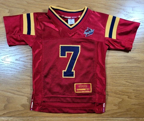 IOWA STATE CYCLONES Vintage Cy Logo & Colors Replica Football Jersey Toddler 2T Cover