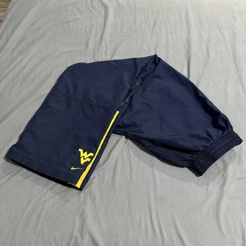 Nike West Virginia Mountaineers Pants WVU Warm Up Track Athletic Blue Size XL Cover