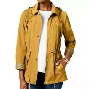 Charter Club wasserdichte Kapuzenjacke Anorak mittlerer Regenmantel - Bild 1 von 12