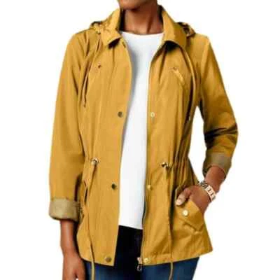 Charter Club Water-Resistant Hooded Anorak Jacket Large Raincoat - Image 1 of 4