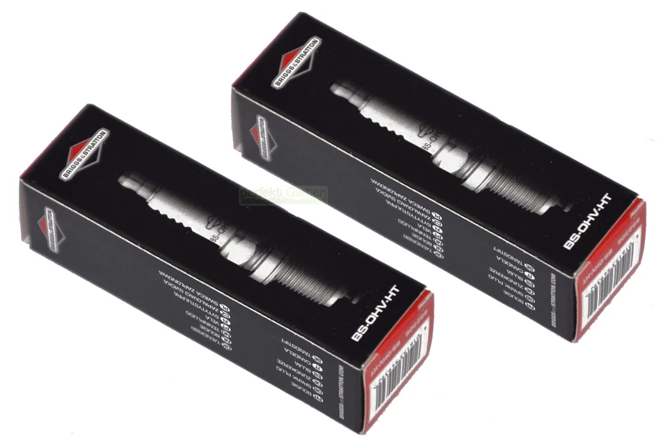 2X Bougie d'allumage orig. Briggs & Stratton RC12YC pour tondeuse à gazon mot... - Photo 1/2