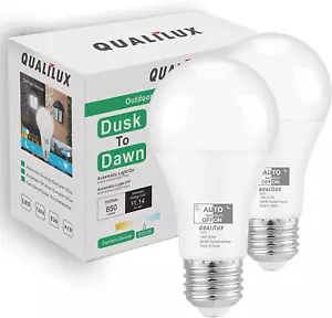 Qualilux Dusk to Dawn Glühbirnen 60W Äquivalent, A19, 850LM, Tageslicht Deluxe 60 - Bild 1 von 12