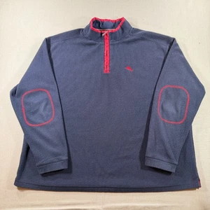 Tommy Bahama Quarter Zip Pullover Jacket Mens 2XL Blue Knit VTG Sweater Classic - Picture 1 of 9
